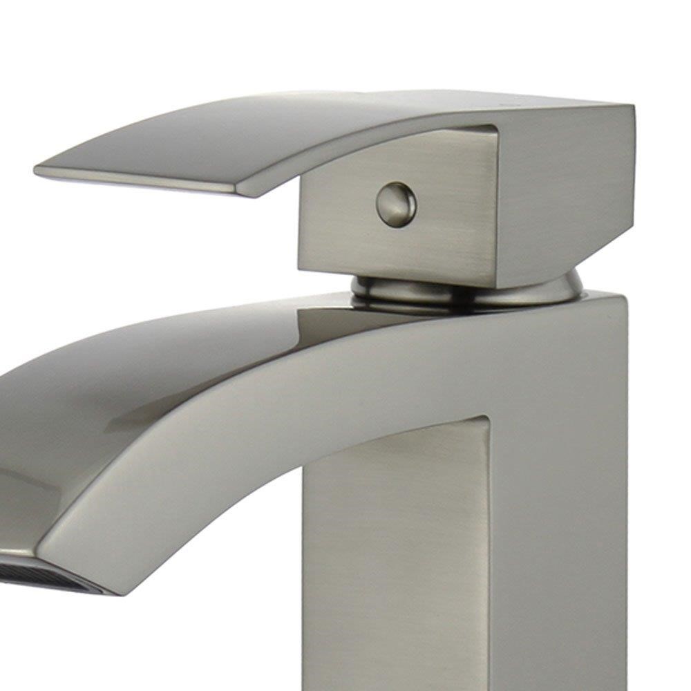 Bellaterra Home Cordoba Single Handle Bathroom Vanity Faucet In Brushed Nickel 10166bnw